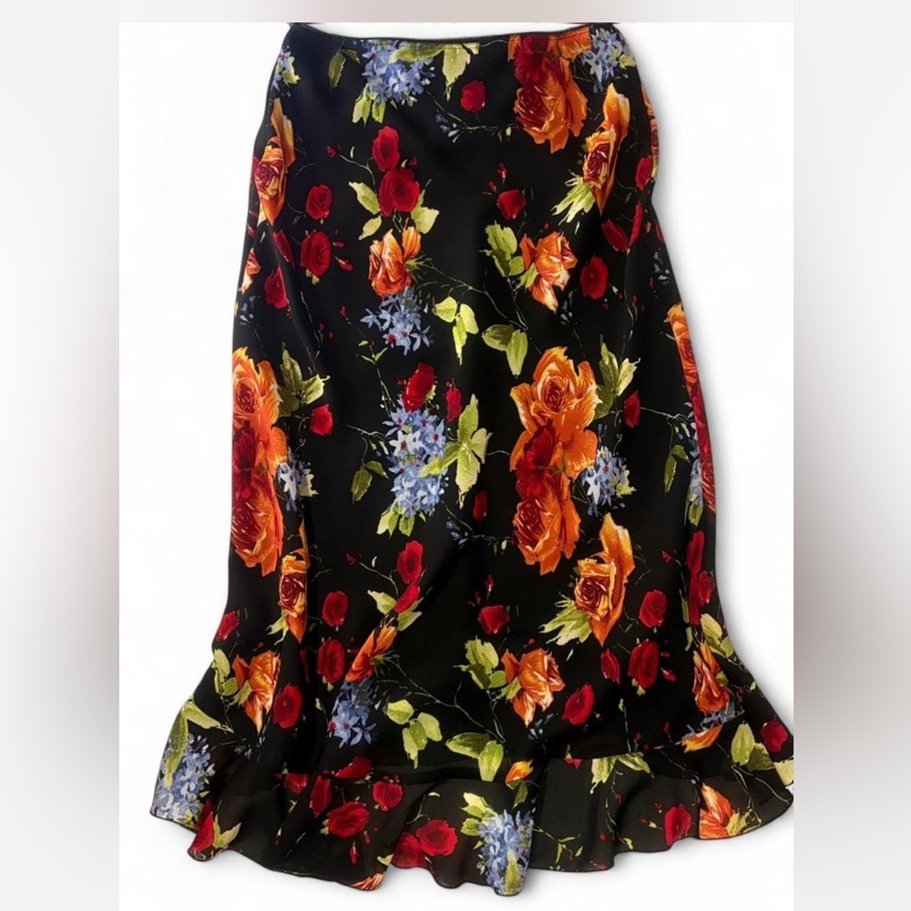 Y2K dark fairy whimsigoth ruffled mermaid skirt